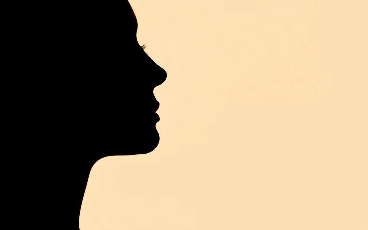 Illustration af næsekorrektion (rhinoplastik)