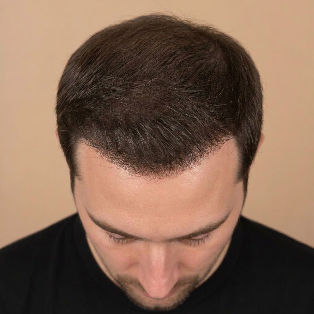 Efter hårtransplantation fue