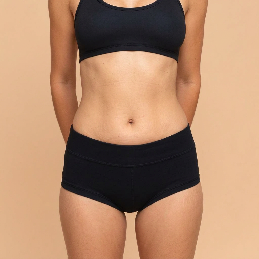 Før mini-abdominoplastik