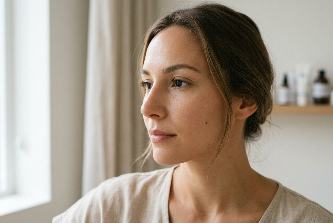 Illustration af næsekorrektion (rhinoplastik)
