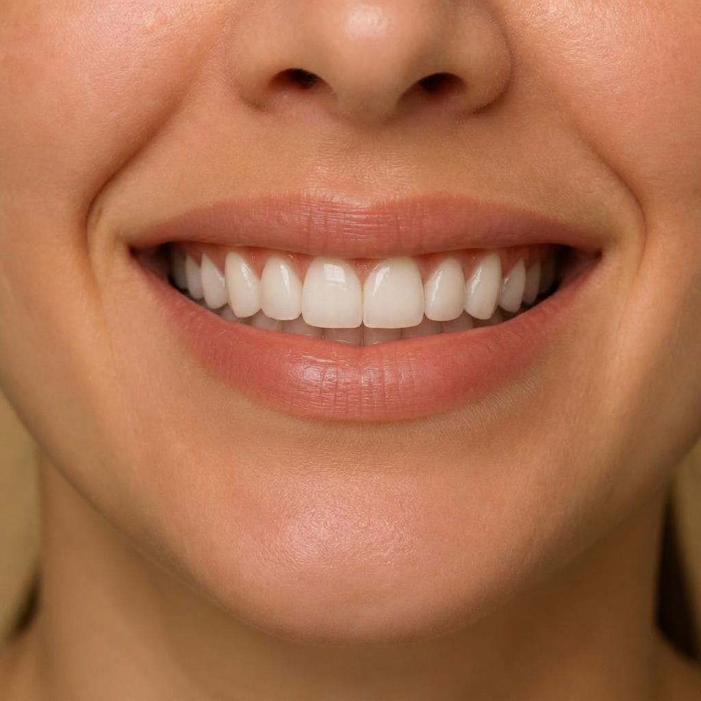 Efter tandblegning og veneers